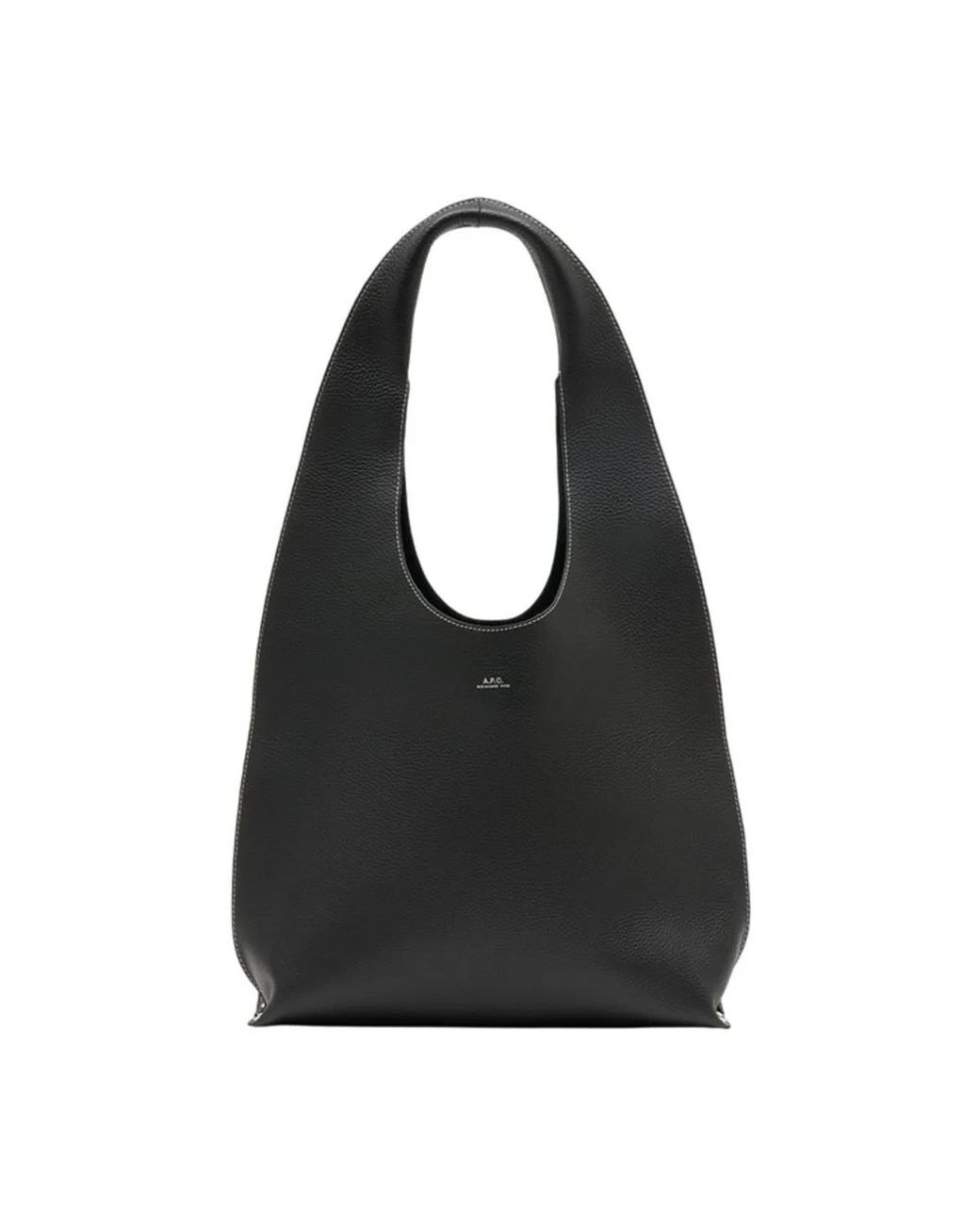 A.P.C. Black Le Neige Clou Shopper Bag