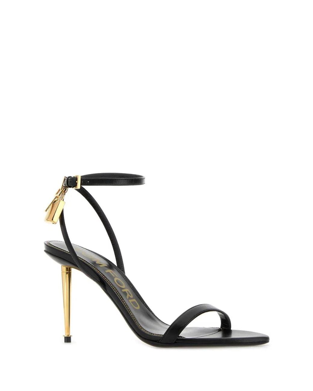Tom Ford Black Leather Sandals