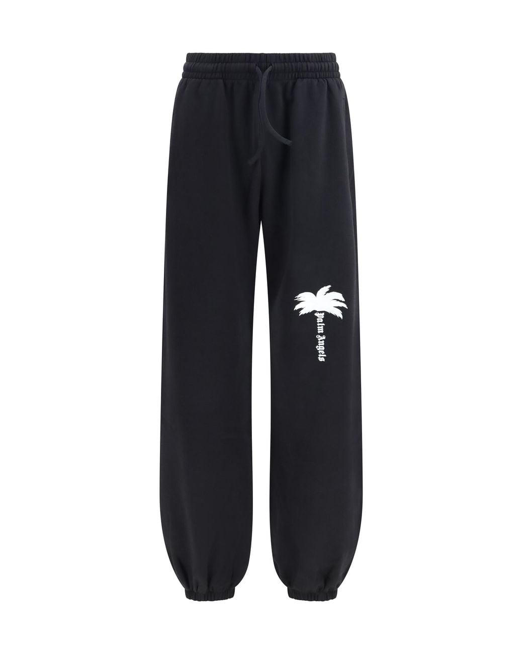 Palm Angels Blue Palm Tree Statment Sweatpants for men