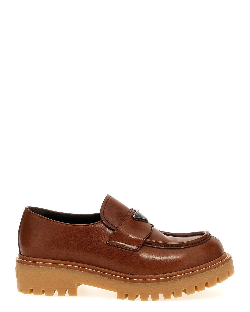 Prada Brown 'Double Chocolate' Loafers for men