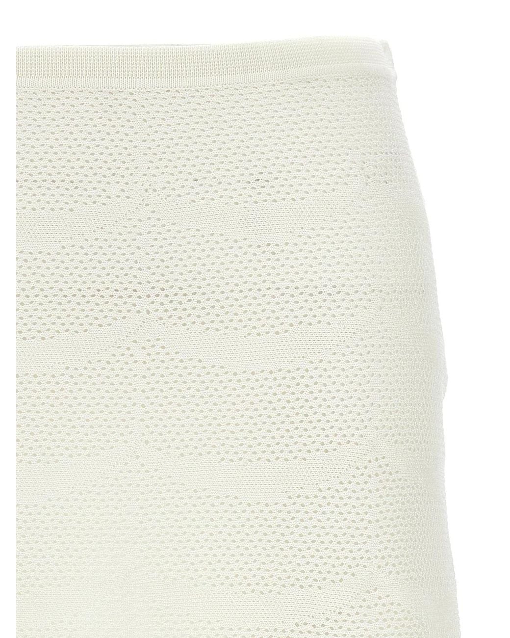 Tom Ford Natural Crochet Mini Skirt