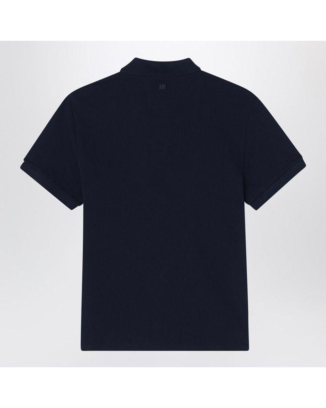 AMI Blue Polo Ami De Coeur Midnight for men