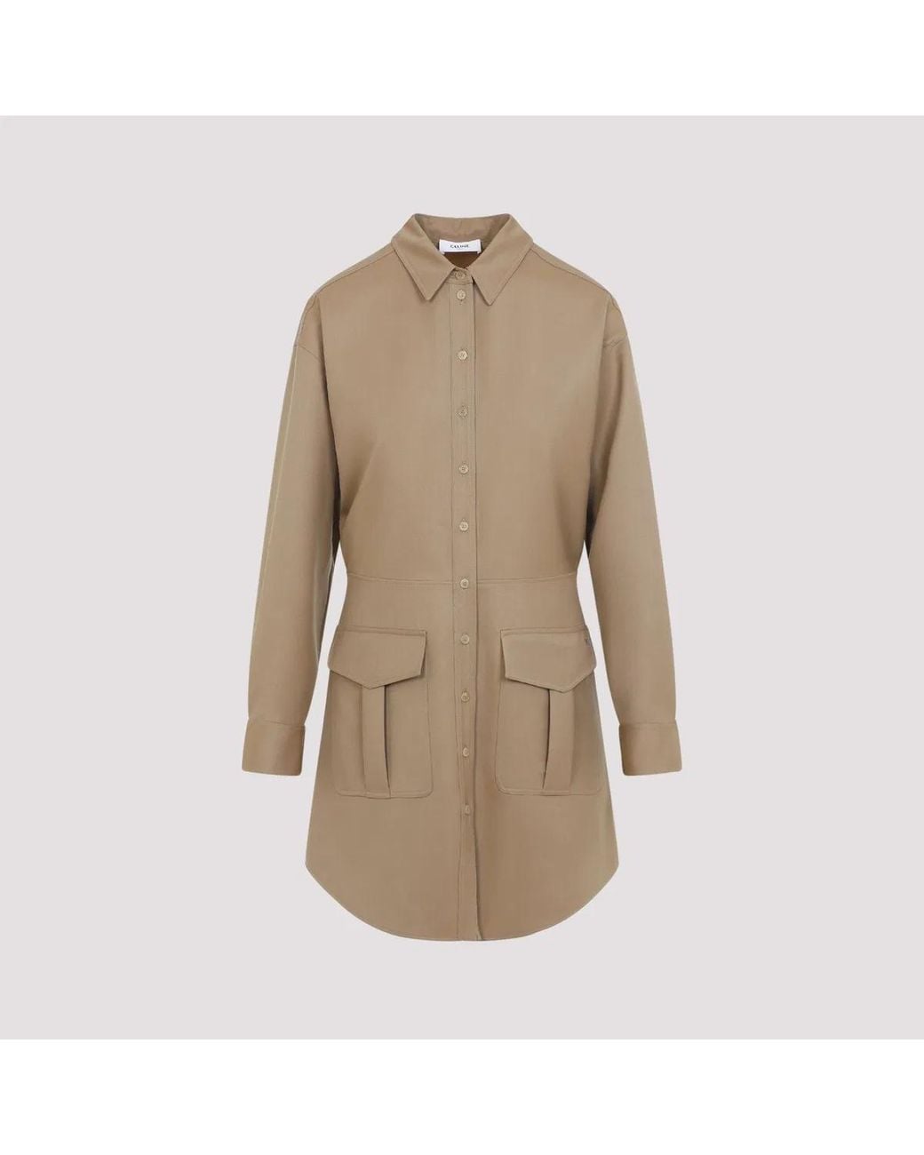 Céline Natural Wool Mini Dress