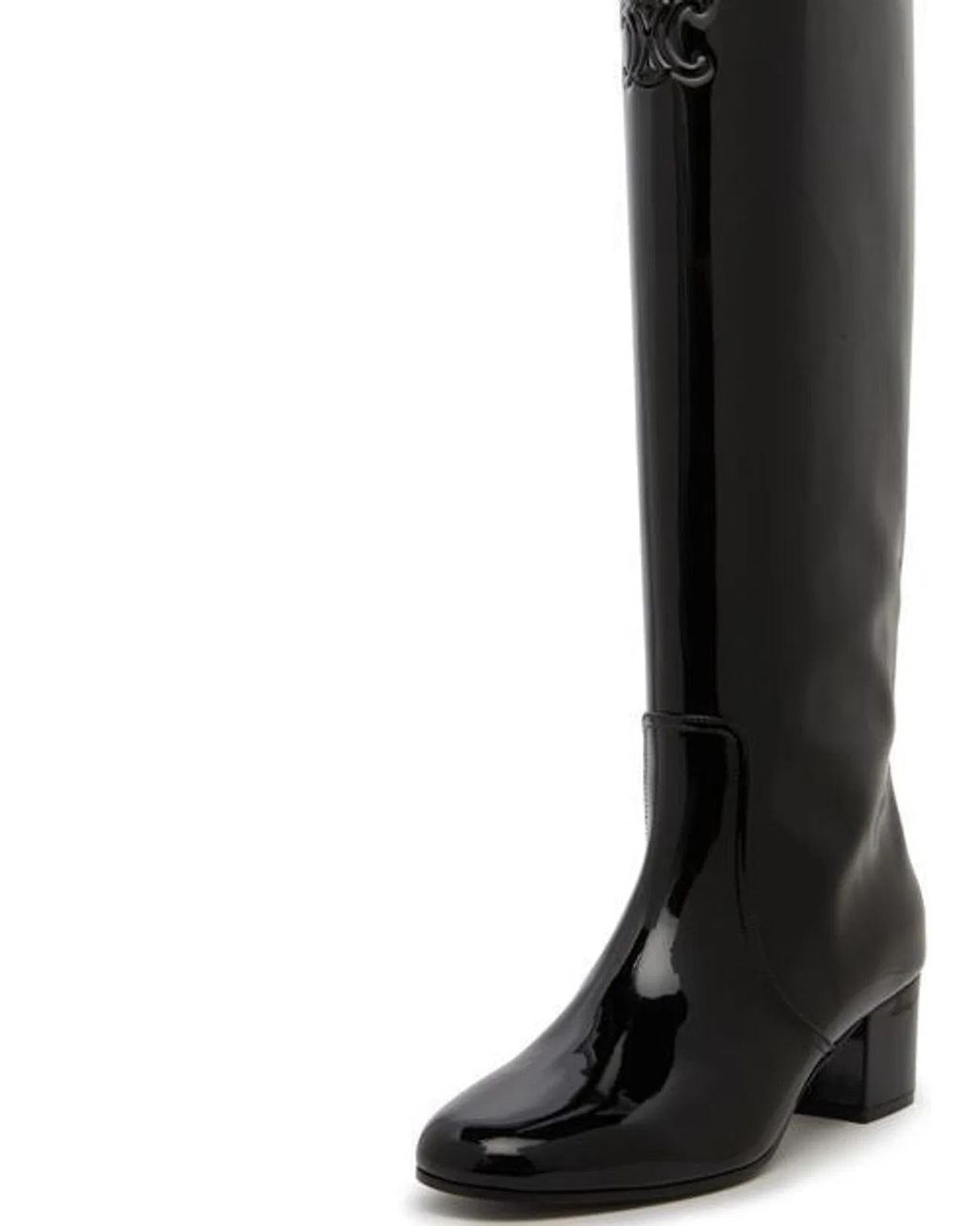 Céline Black Leather High Boot