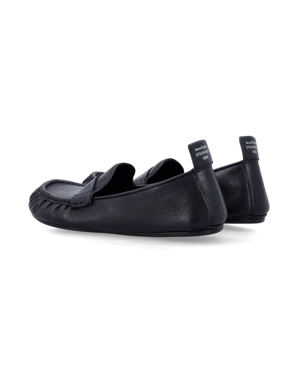 Acne Blue Leather Loafers