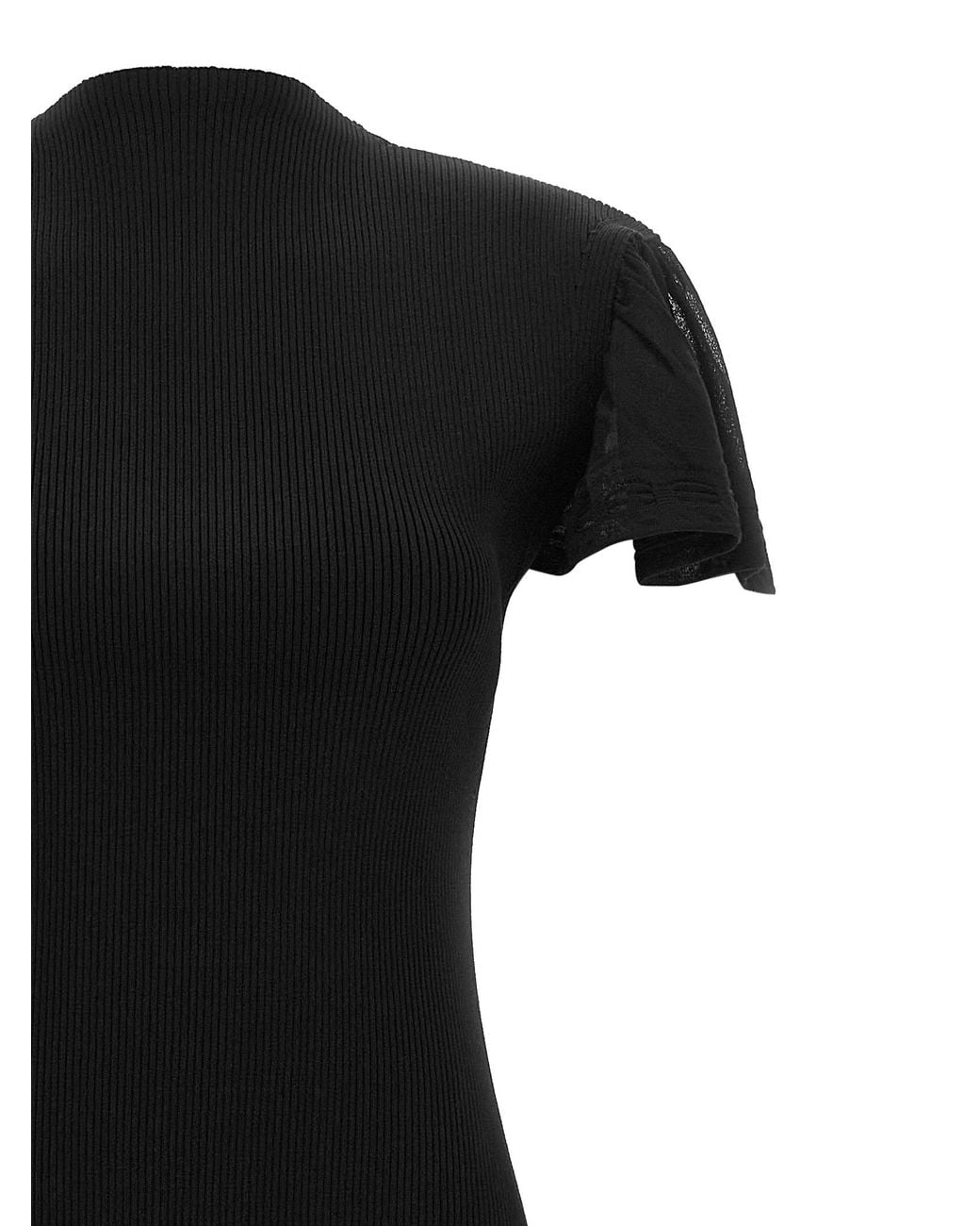 Lanvin Black Silk And Cotton Dress