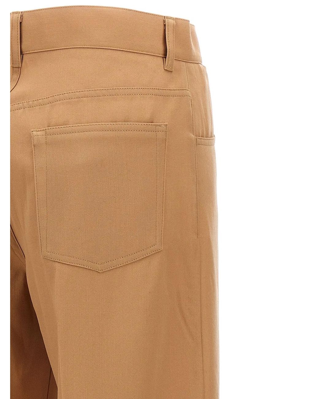 Jil Sander Natural Loose Leg Pants