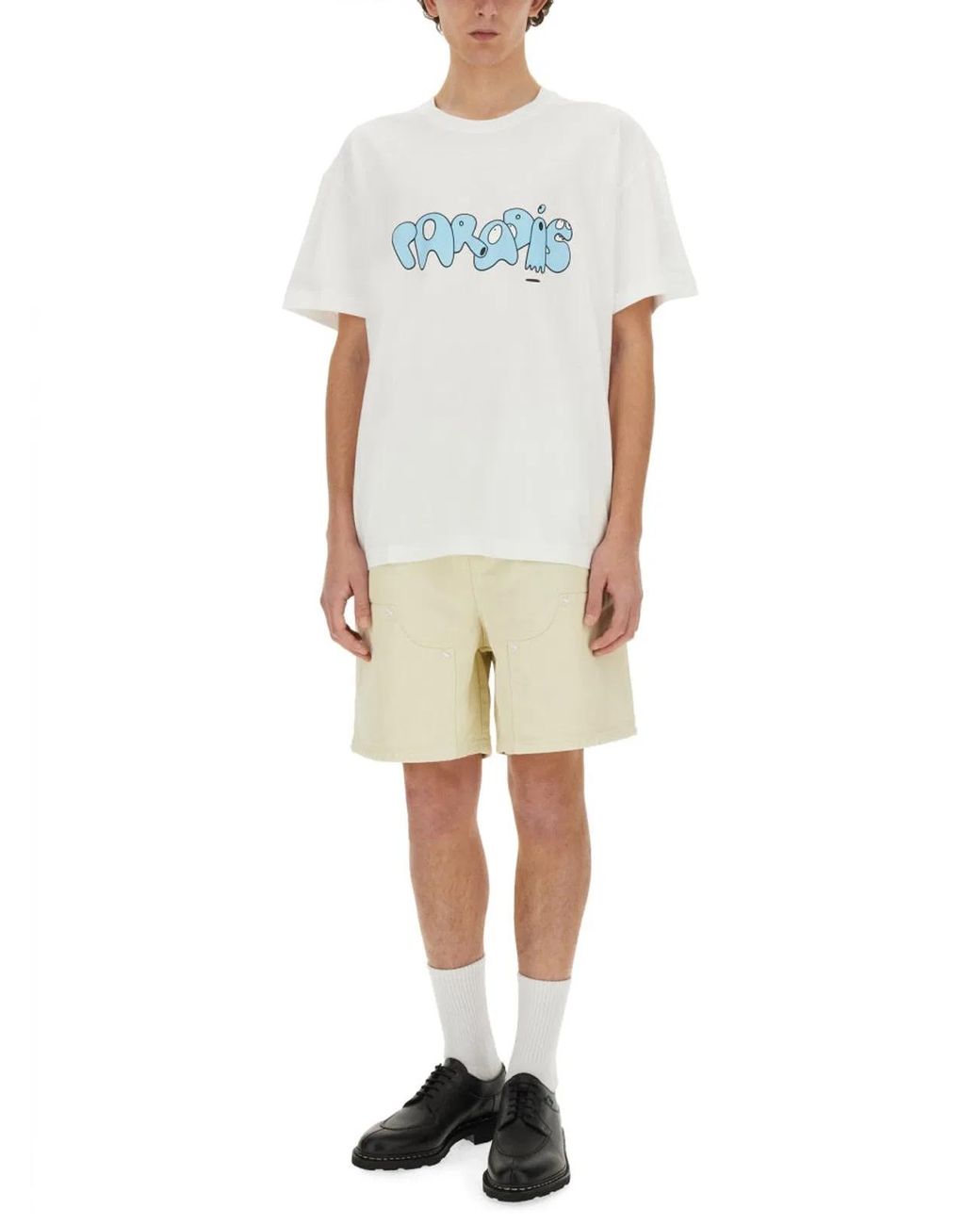 3.PARADIS White X Edgar Plans T Shirt for men