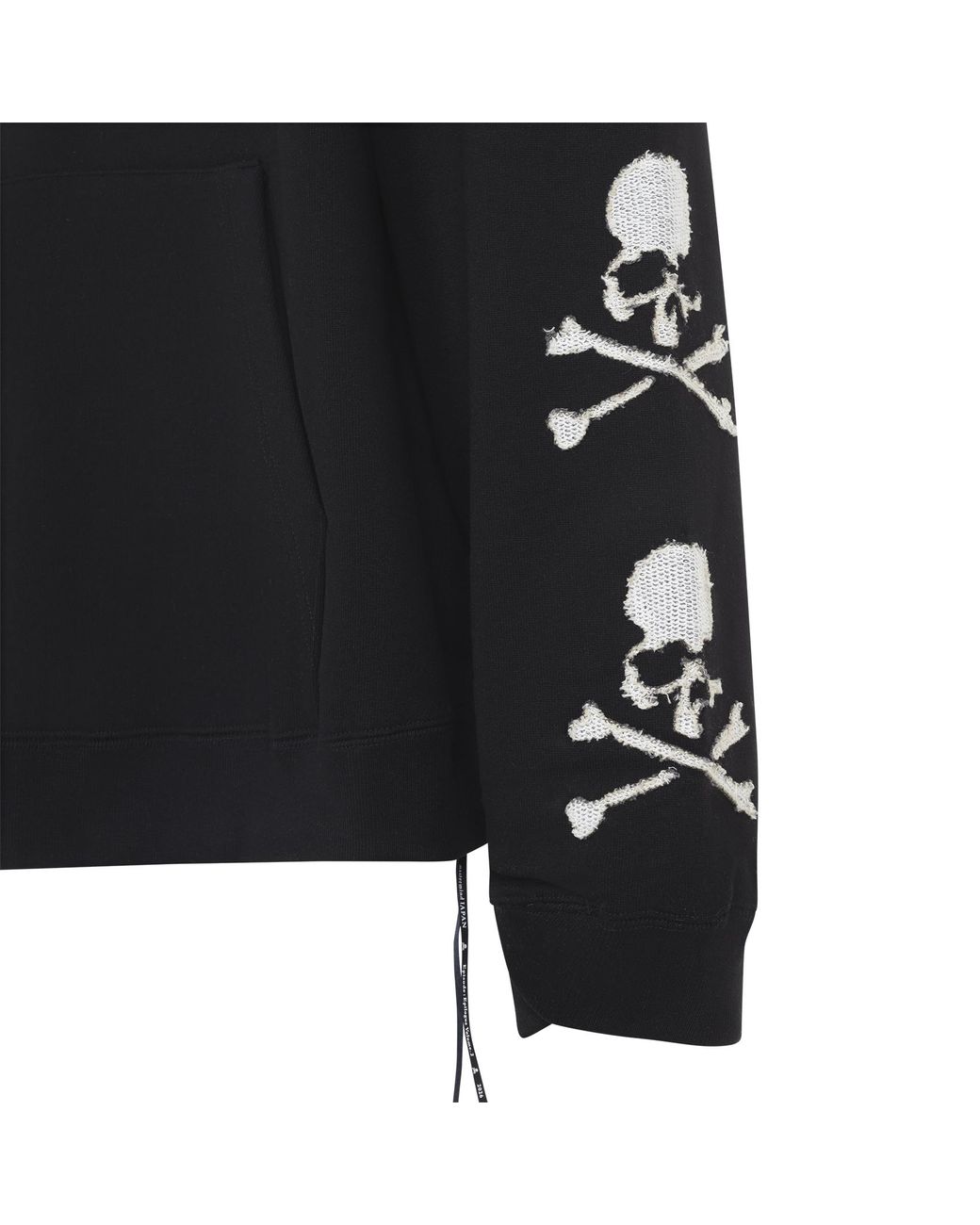 Mastermind Japan Black Overlapping Hoodie for men
