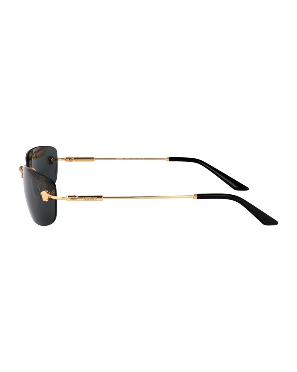 Versace Black Metal Sunglasses for men