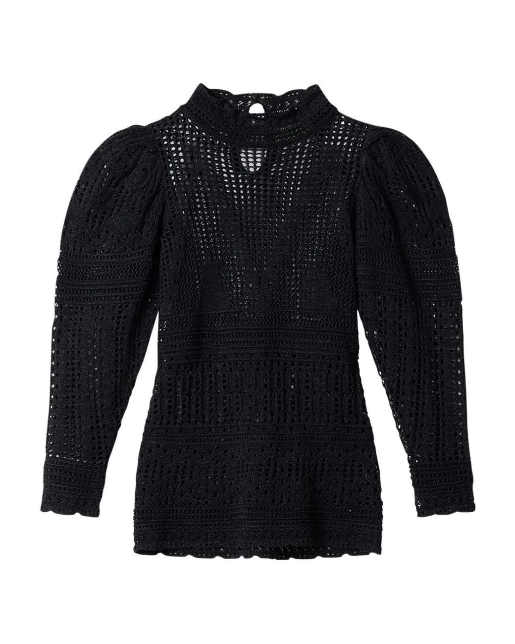 Isabel Marant Blue Dahara Knitted Top