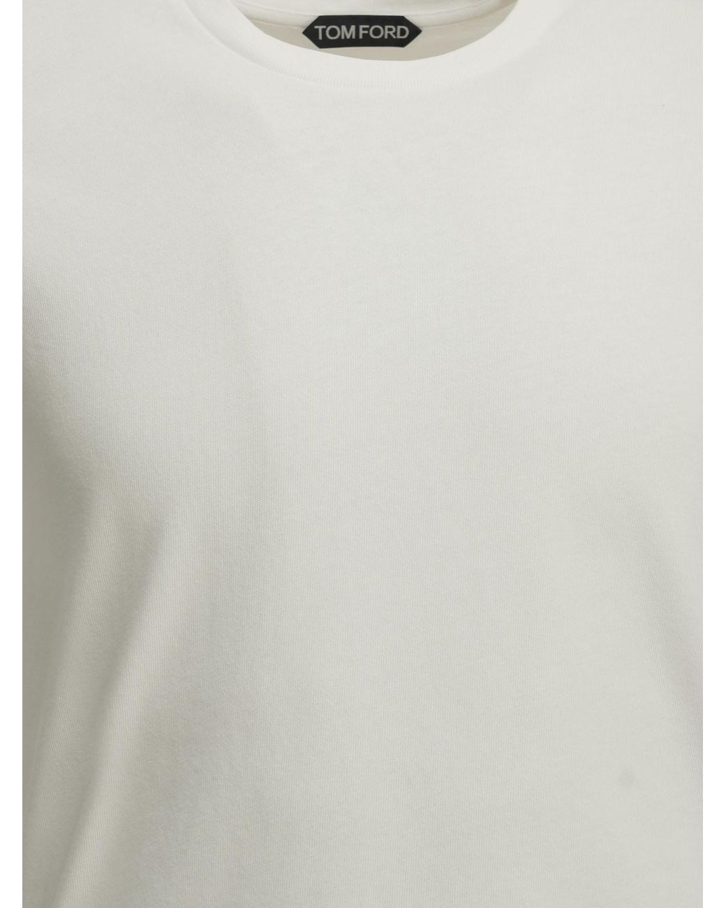 Tom Ford White Cotton Crew-Neck T-Shirt for men