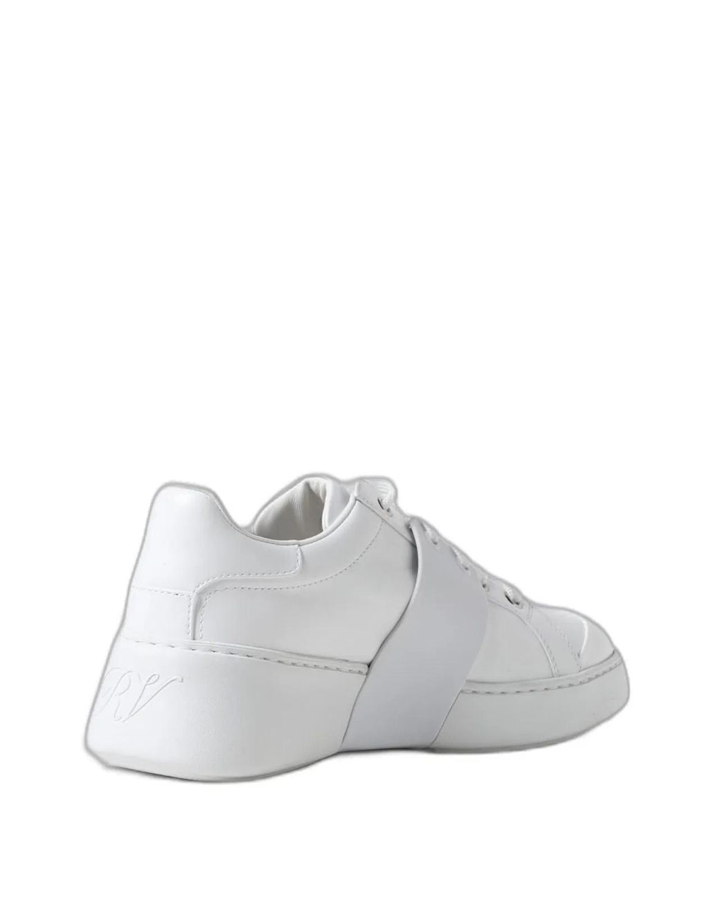 Roger Vivier White Leather Viv' Skate Sneakers