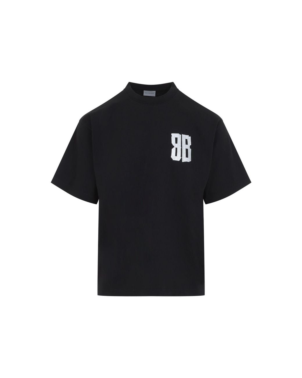 Balenciaga Black Glitter Logo T-Shirt