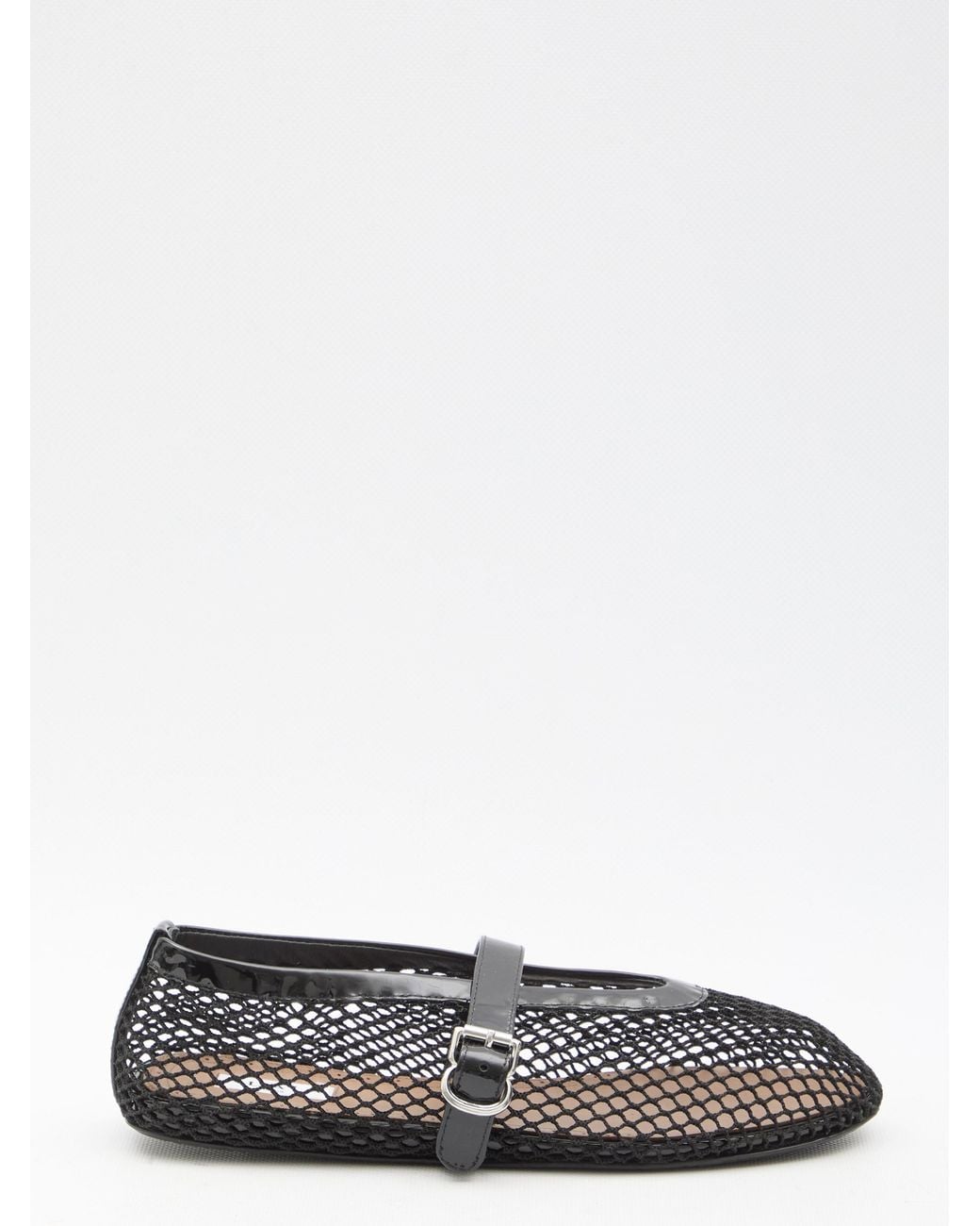 Alaïa White Alaia Mesh Ballerinas