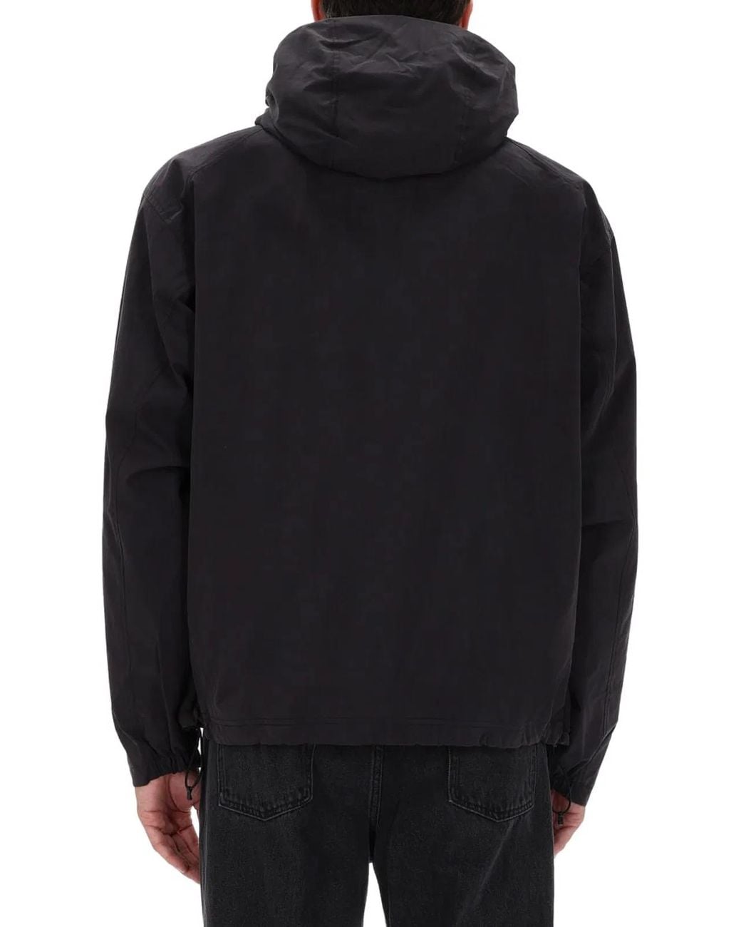 Obey Black Cotton Nylon Jacket for men