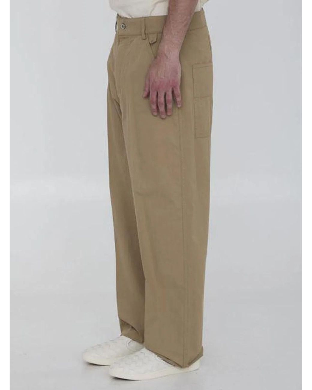 Bottega Veneta Natural Contemporary Cargo Pants for men