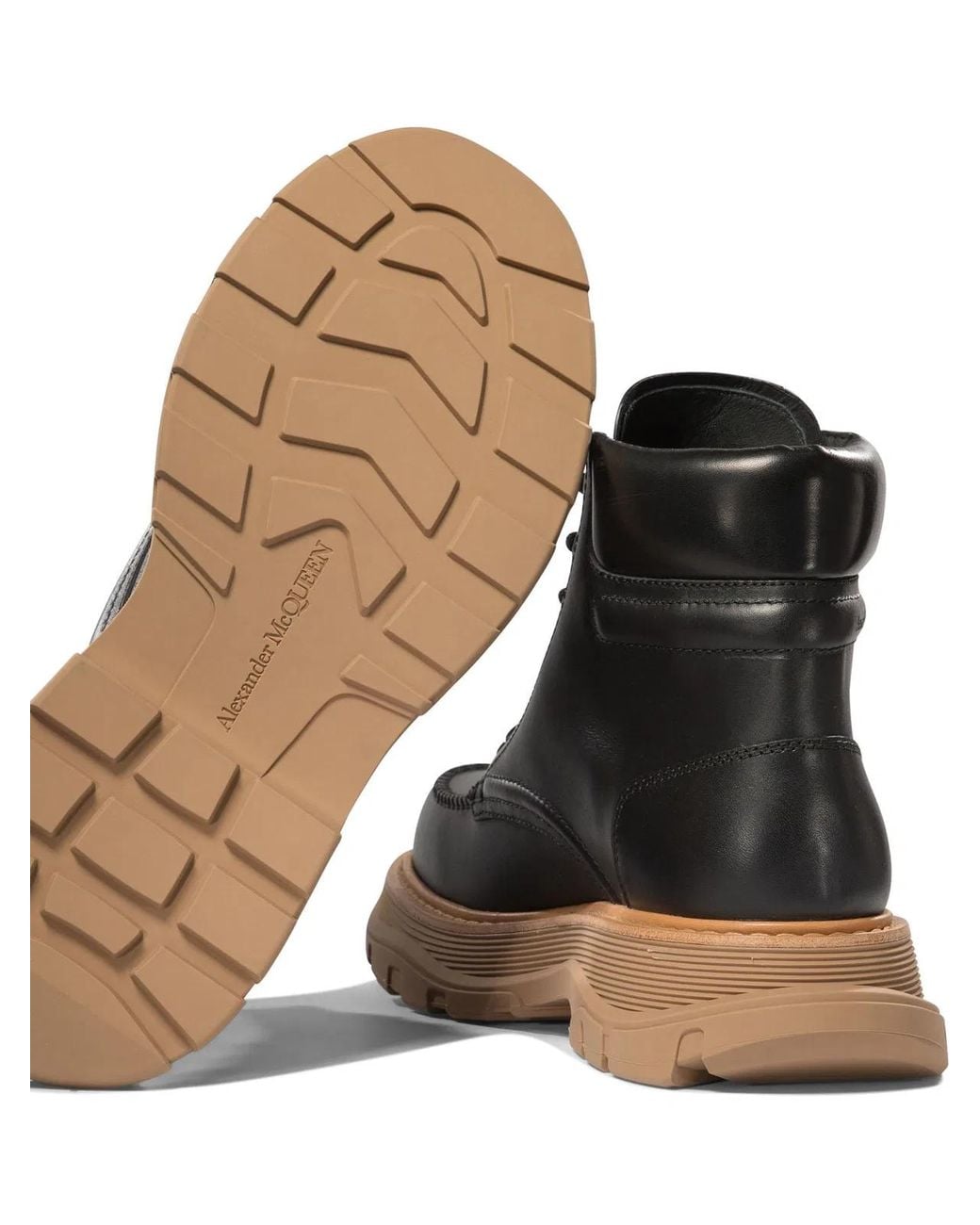 McQueen Black "Chant" Ankle Boots for men