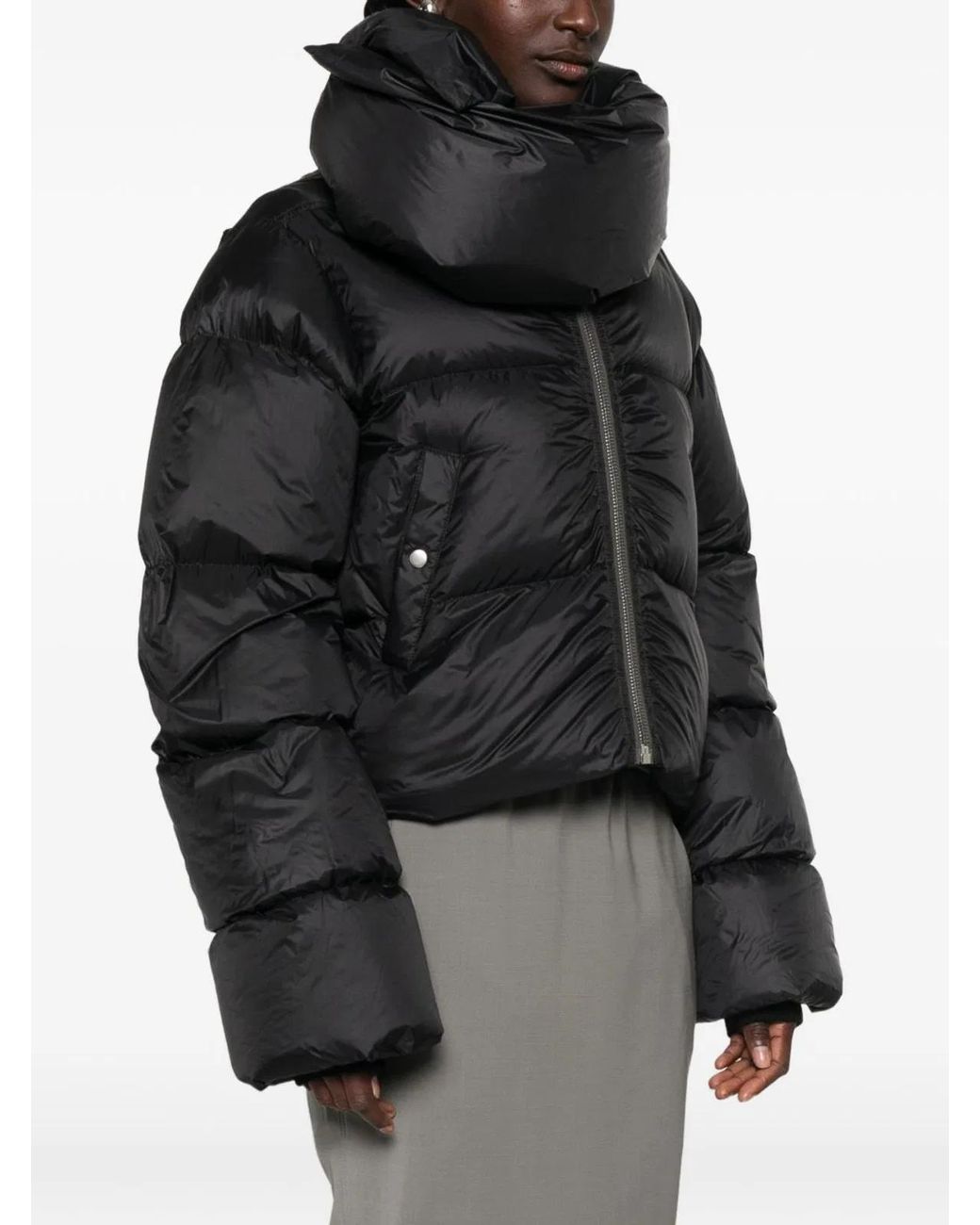 Rick Owens Black Short Down Jacket