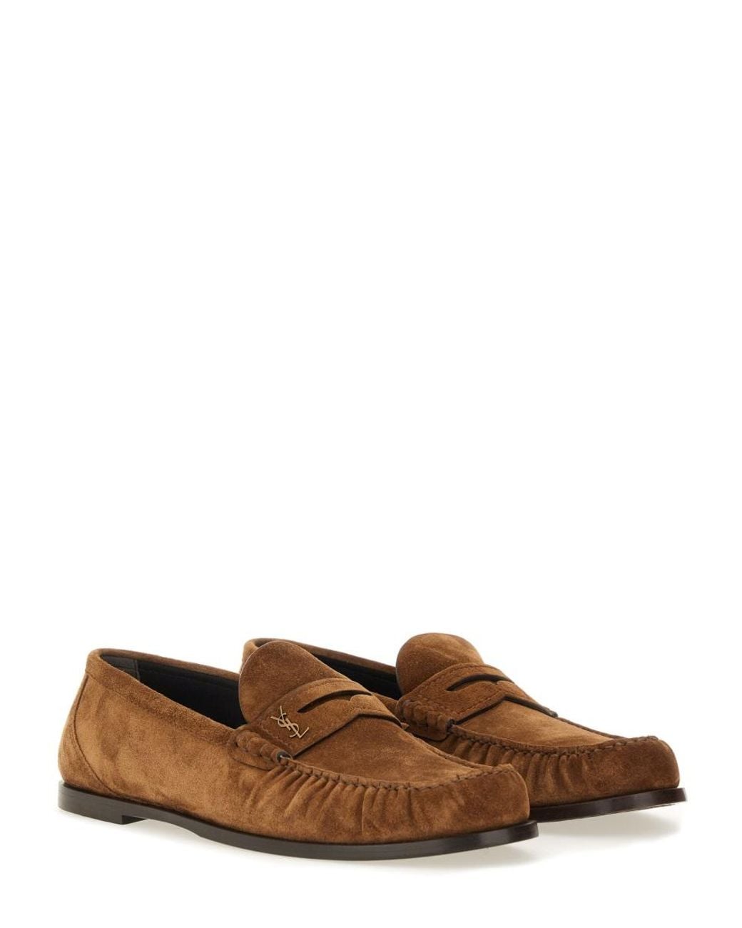 Saint Laurent Brown Mocassino "Laurent" for men