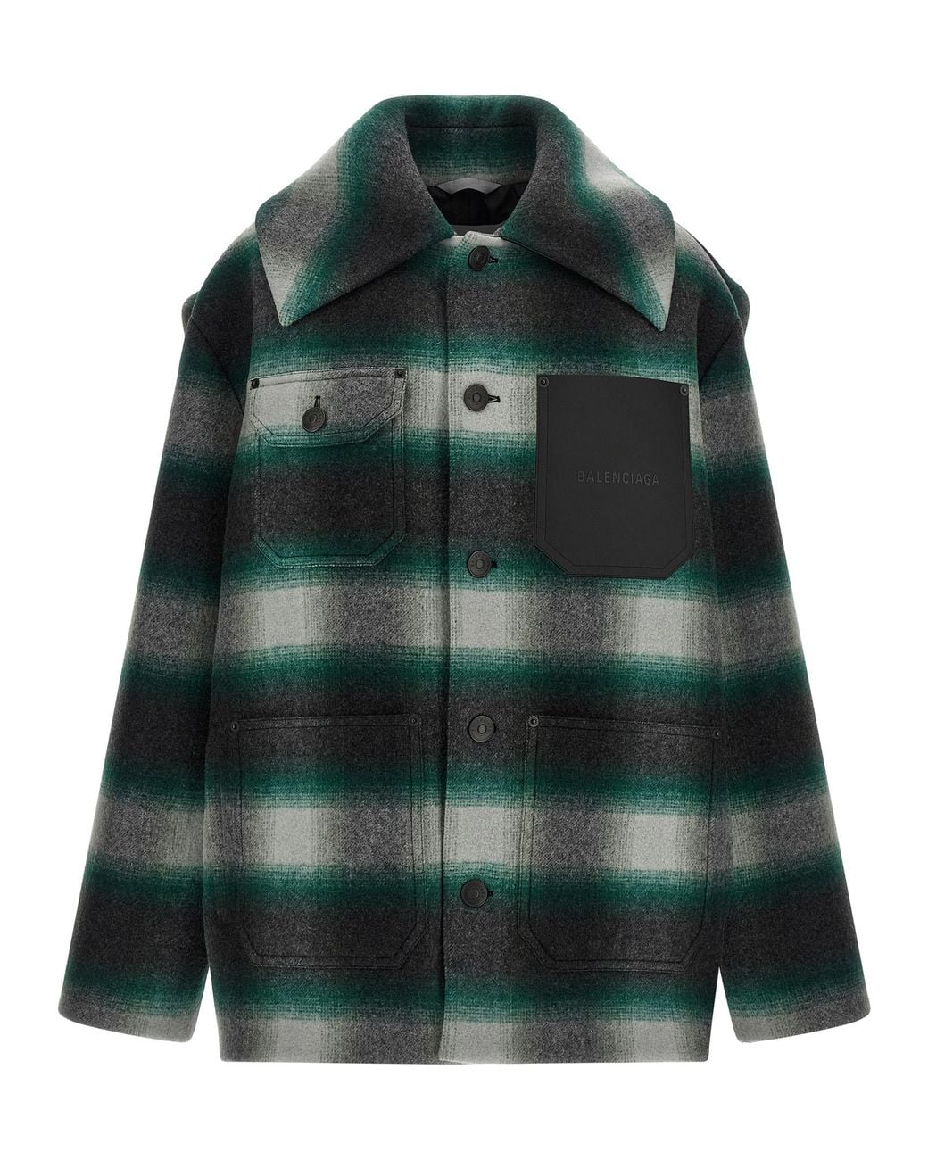 Balenciaga Green 'Workwear Cocoon' Jacket for men