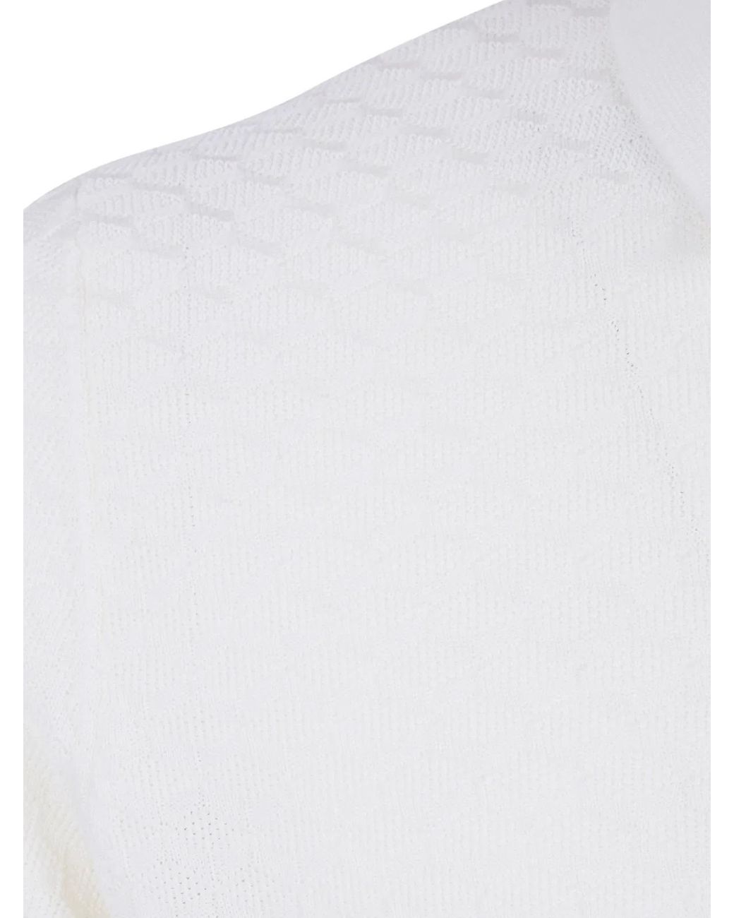 FILIPPO DE LAURENTIIS White Short Sleeves Polo Shirt for men