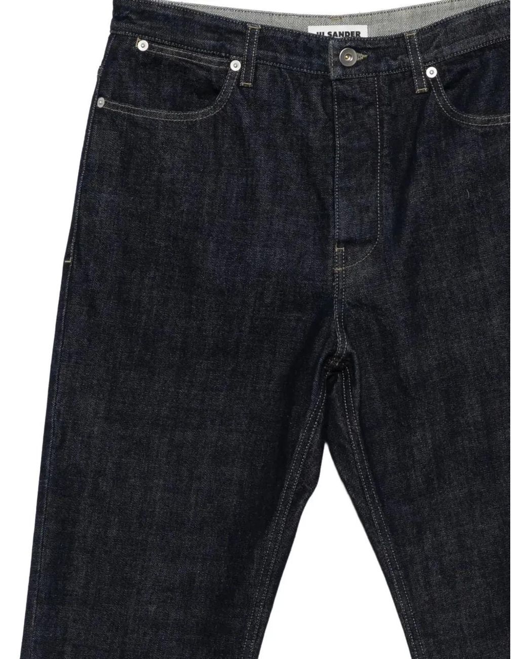 Jil Sander Blue Cotton Trouser 182 for men