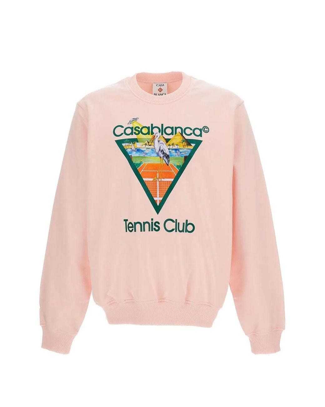 Casablanca Pink Graphic-Print Sweatshirt for men