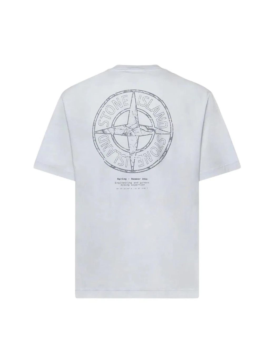 Stone Island White Ss Tshirt for men