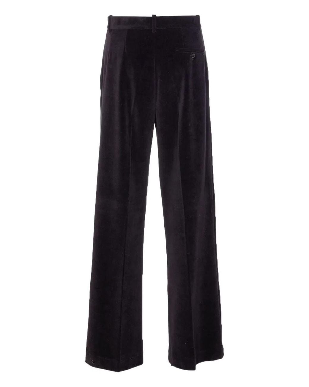 Circolo 1901 Blue Cotton Wide-Leg Trousers