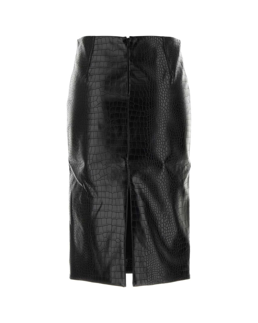 Des Phemmes Black Gonna Midi Stampa Croc