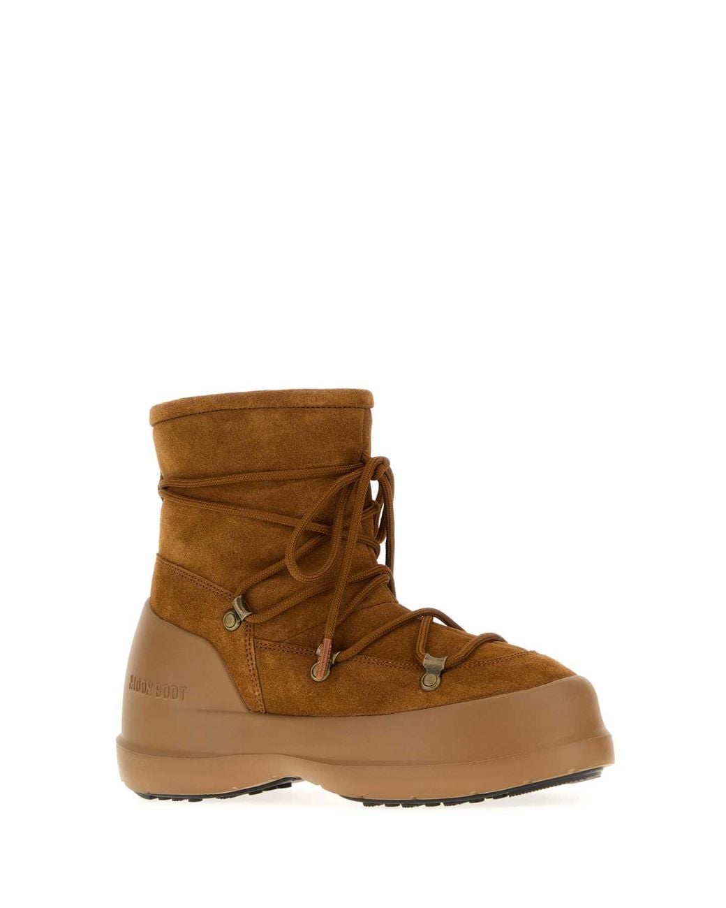 Moon Boot Brown Caramel Suede Luna Ankle Boots