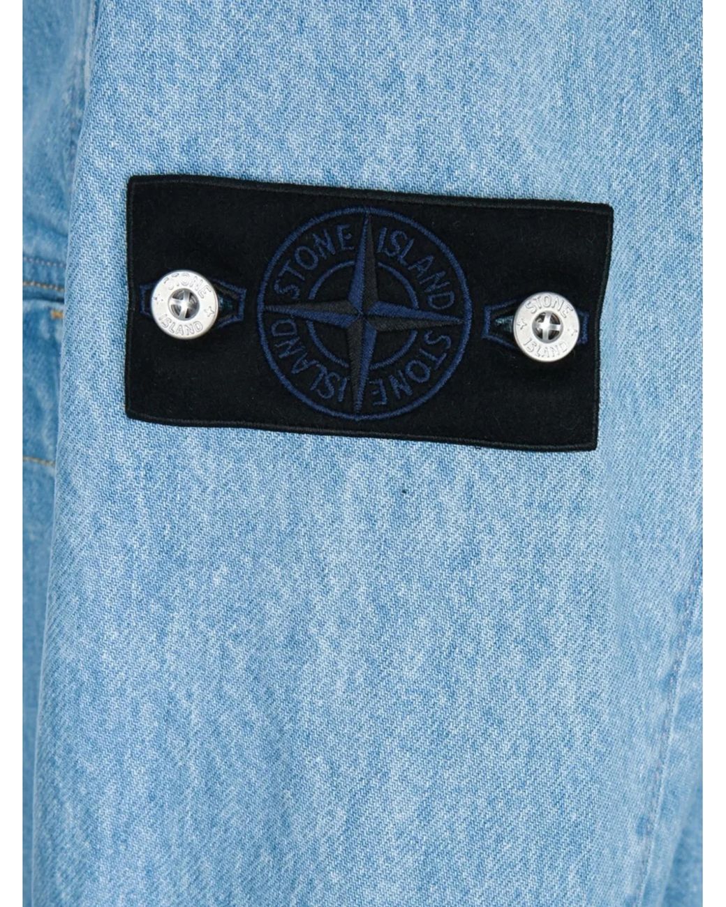 Stone Island Blue 4100006 Denim Jacket for men