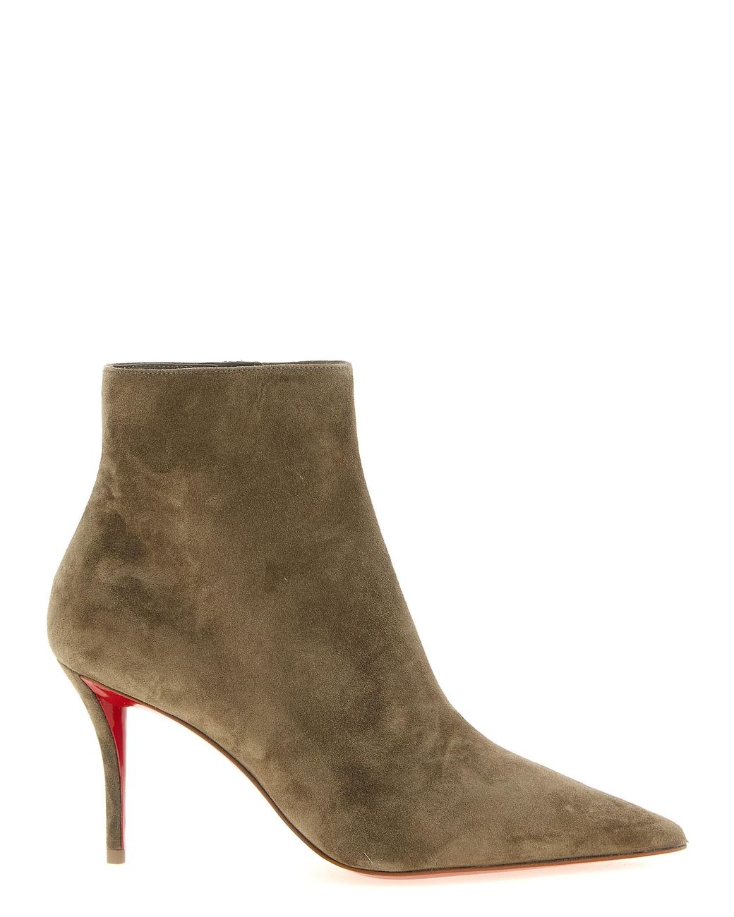 Christian Louboutin Brown 'Miss Z Booty' Ankle Boots