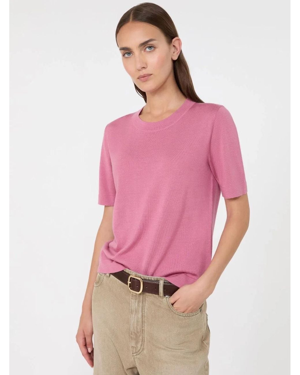 Weekend by Maxmara Pink Wkdtapioca Top Bordeaux
