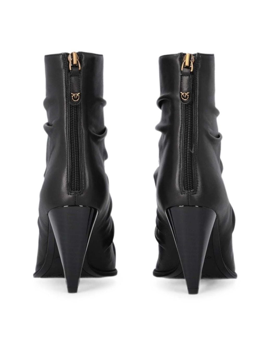 Pinko Black Goat Leather Pumps