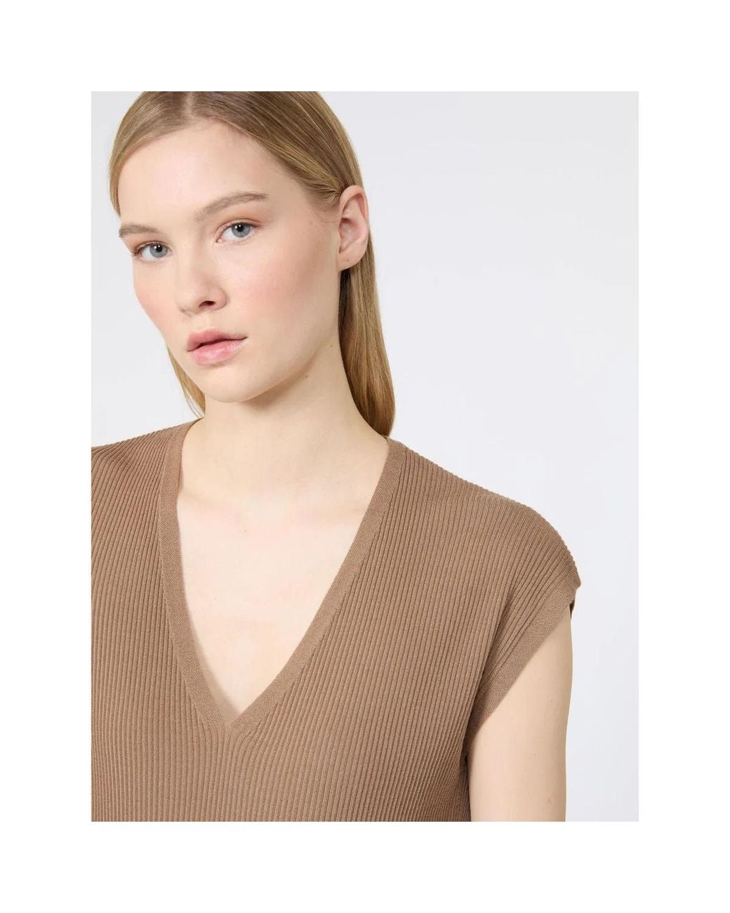 Max Mara Brown Max Mara Smmbacca Waistcoat