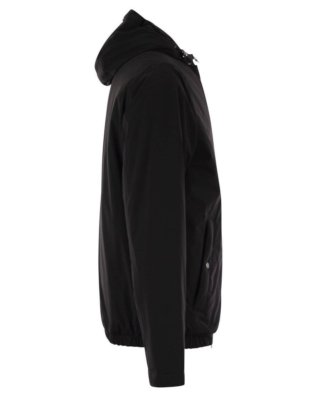 Herno Black Nylon Travel Jacket for men