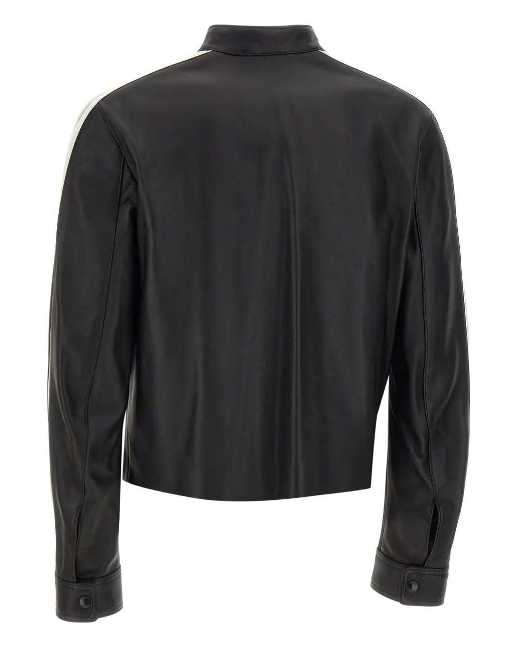 Casablanca Black Leather Racer Jacket