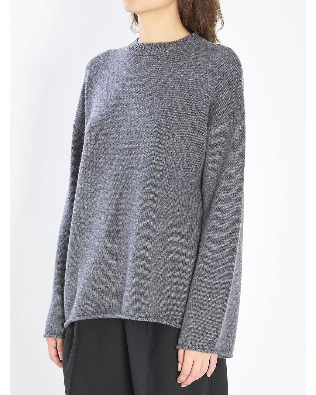 Lisa Yang Gray Kristy Crew-Neck Sweater
