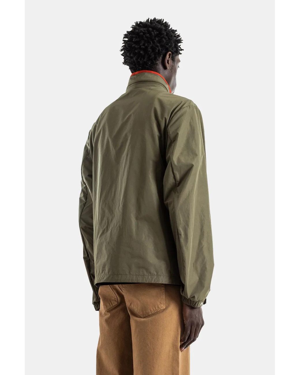 Moncler Green Coupe-Vent Nylon Vert Zip Sayan for men