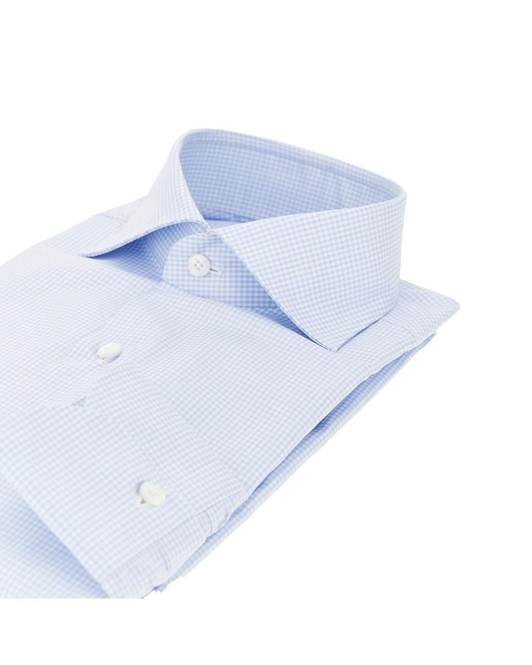 Finamore 1925 Blue Milano Cotton Shirt for men