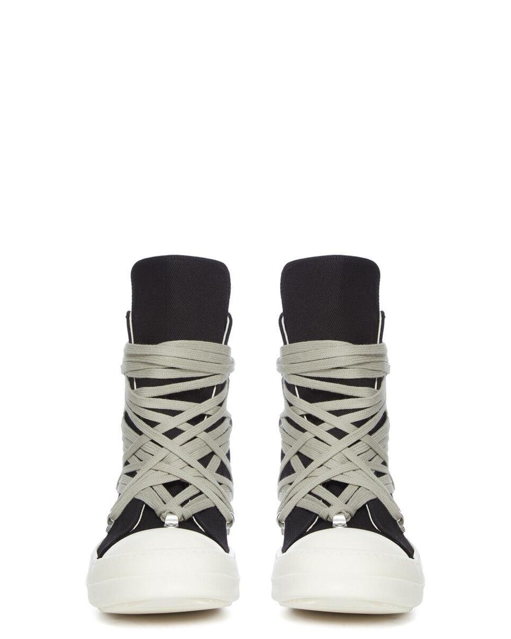 Rick Owens Black Milk Milk Megalace Sneakers for men