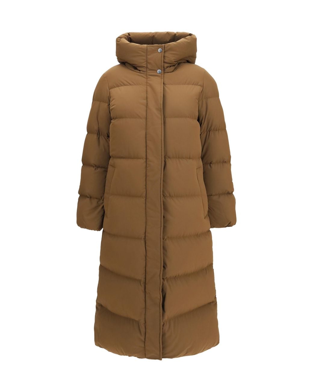 Woolrich Natural Madison Quilted Matt Stretch Nylon Puffer Jacket