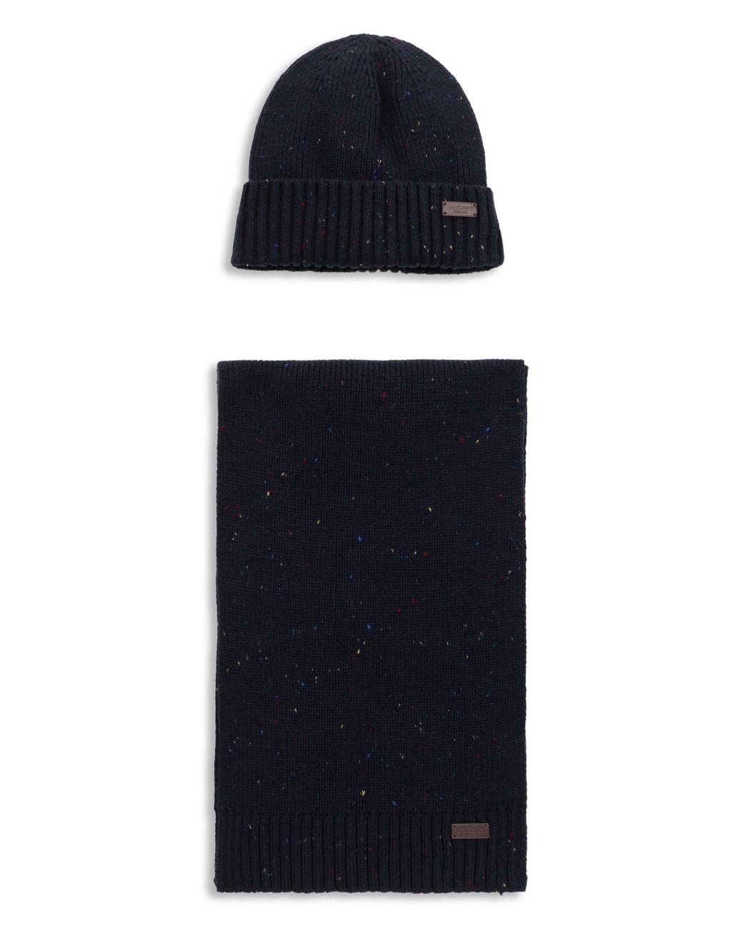 Barbour Blue Hat And Scarf Set for men