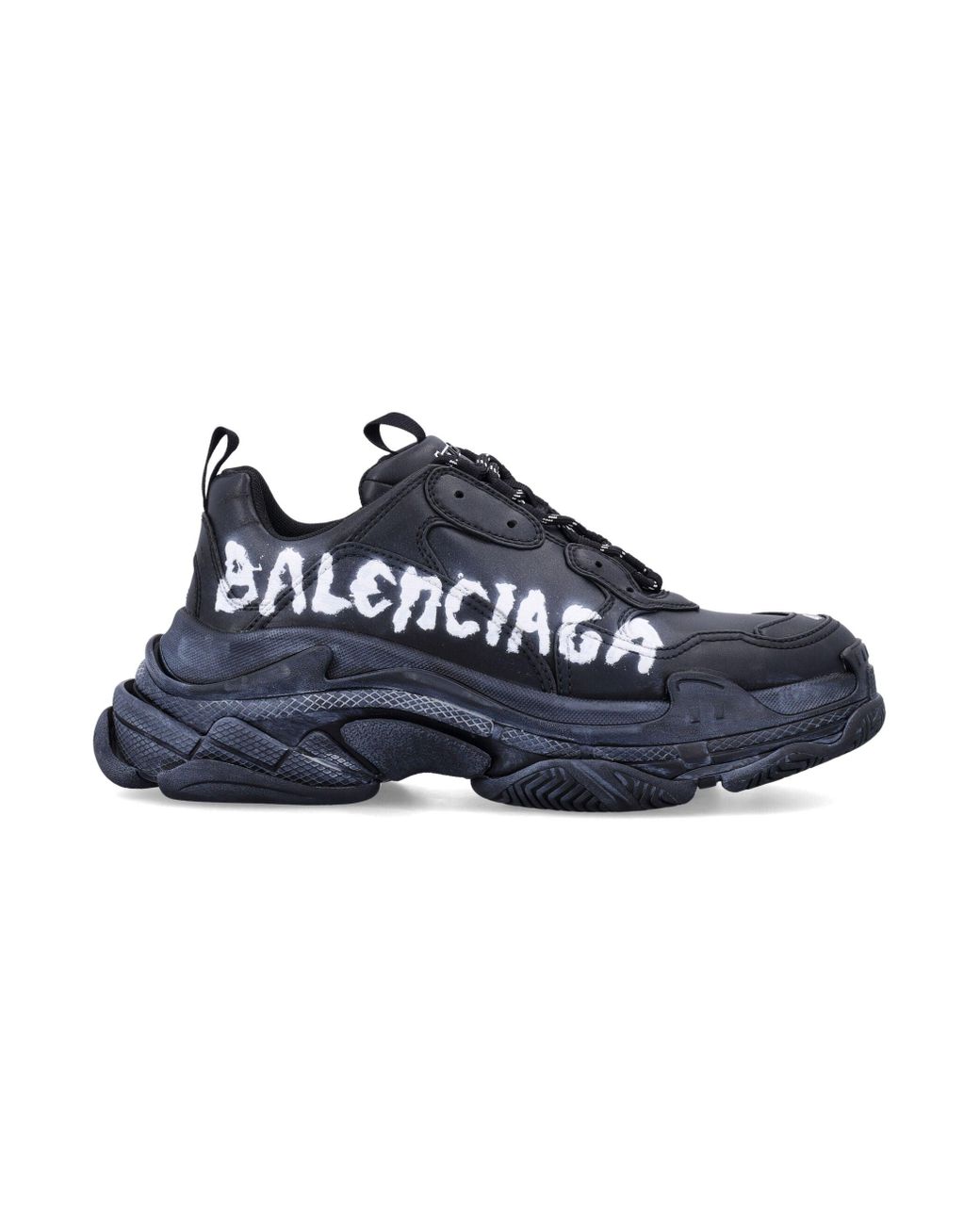 Balenciaga Triple S Paint Logo Sneakers in Blue for Men | Lyst Balenciaga Triple S Paint Logo Sneakers in Blue for Men | Lyst