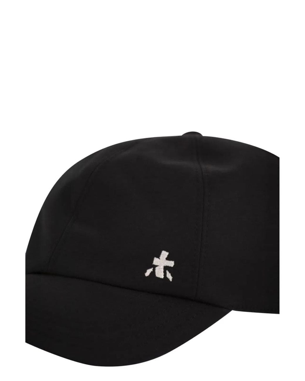 Premiata Black Baseball Cap With Embroidered Logo