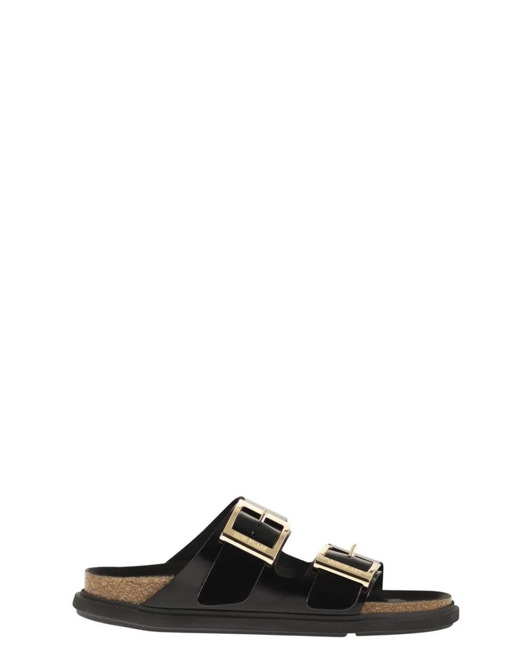 Birkenstock Black Arizona Db Hex – Patent Natural Leather Sandal