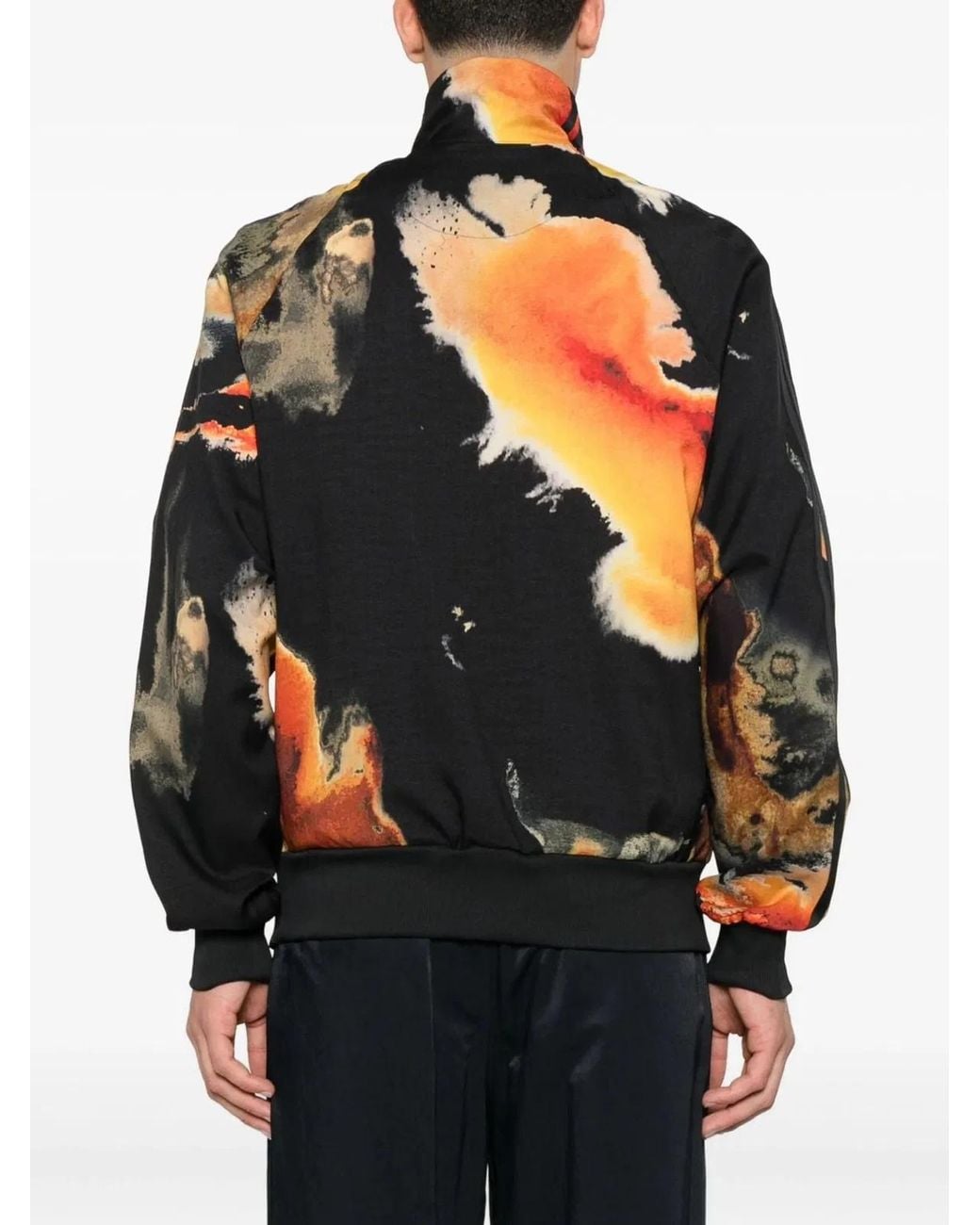 Y-3 Black Three-Stripe Cut And Sew Track Jacket for men