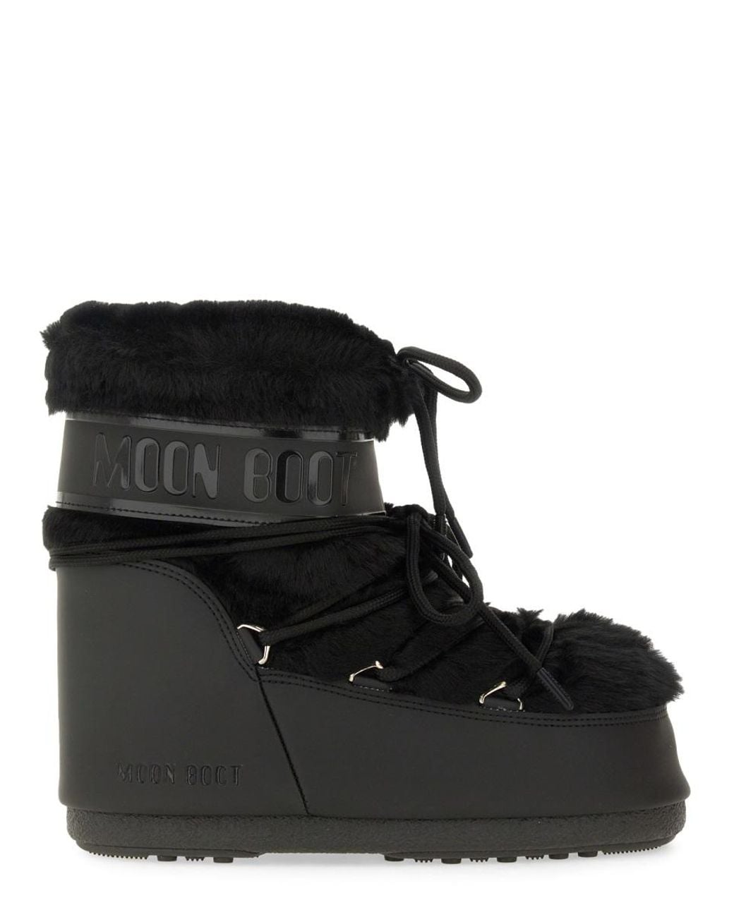 Moon Boot Black Stivale "Icon" Low